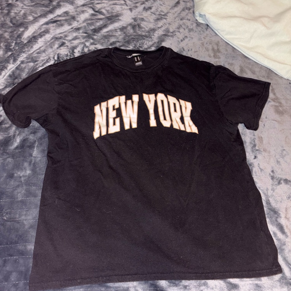 Charlotte Russe Black New York Tee